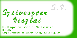 szilveszter viszlai business card